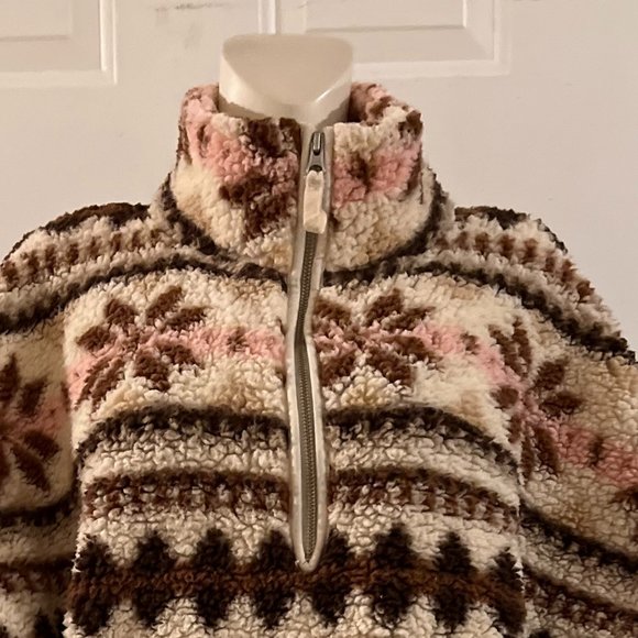 Aerie Multicolor Patterned Sherpa Hoodie - Picture 2 of 13